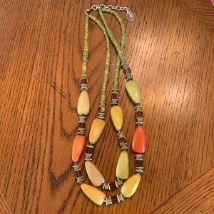 NWOT FUN/BRIGHT Perfect for Summer! Great Costume Jewelry Necklace 23” w/2.5 Ext